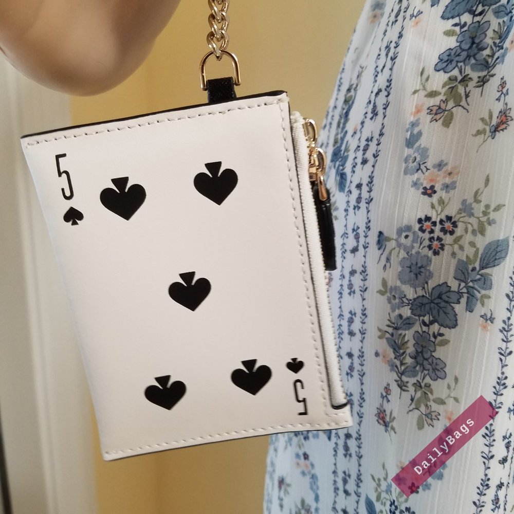 KATE SPADE WRISTLET KEY CHAIN DRAW CARD KEY CHAIN - Picture 1 of 16